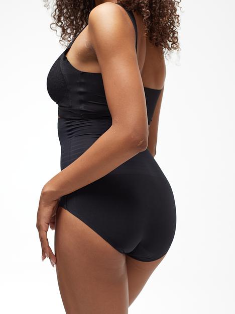 Трусы женские утягивающие с высокой талией Vanessa PQ50, черный, опт фото 2