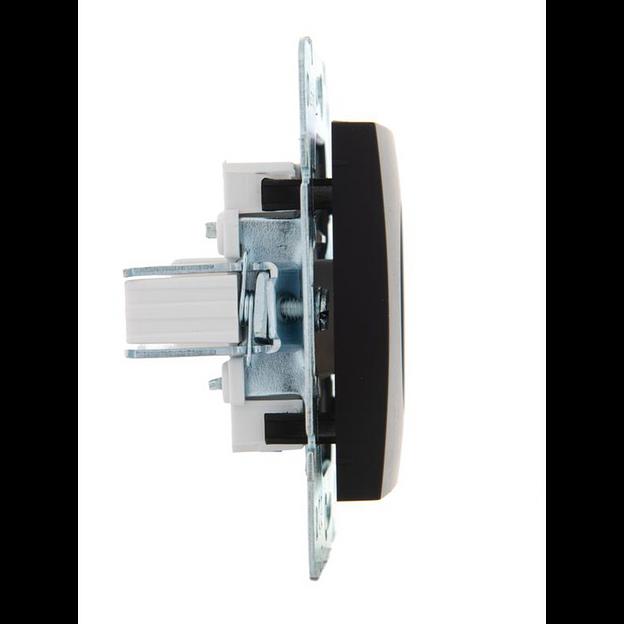 Розетка компьютерная 1-м СП Karina RJ45 механизм черн. бархат LEZARD 707-4288-139 фото 3