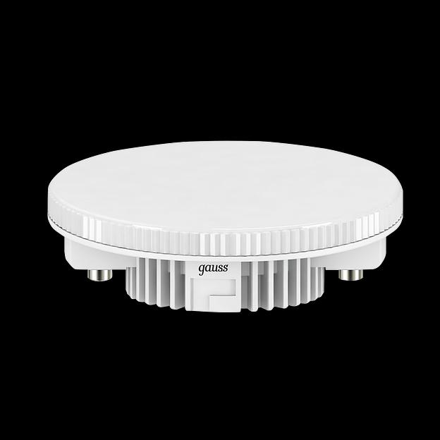 Лампа светодиодная Gauss 108008308 8Вт цок.:GX53 таблетка 150B 6500K св.свеч.бел.хол. GX53 (упак.:1шт) фото 1