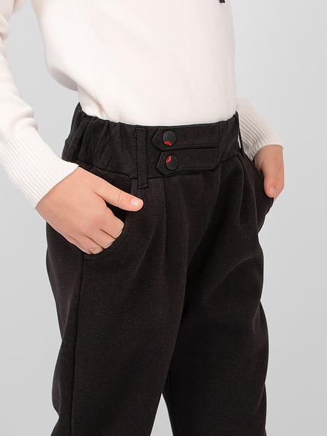 Брюки для девочки Соль&Перец тёмно-серый, арт.SP24125 ОПТ фото 2