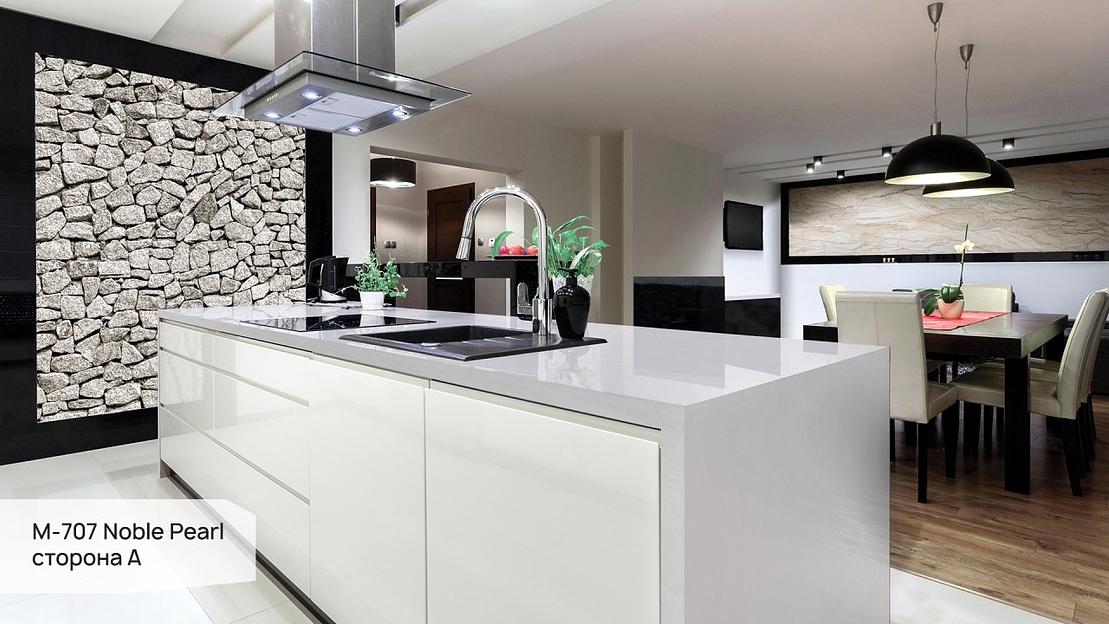 Кварцевый камень Grandex «M-707 А Noble Pearl» ОПТ фото 2