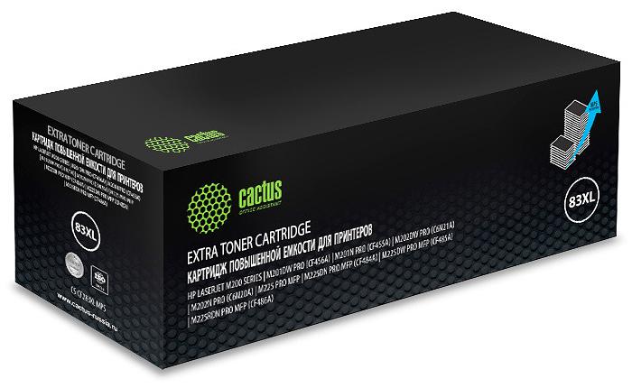 Картридж лазерный Cactus CS-CF283XL-MPS CF283XX черный (3000стр.) для HP LJ Pro M225dn/M201/M202 фото 1