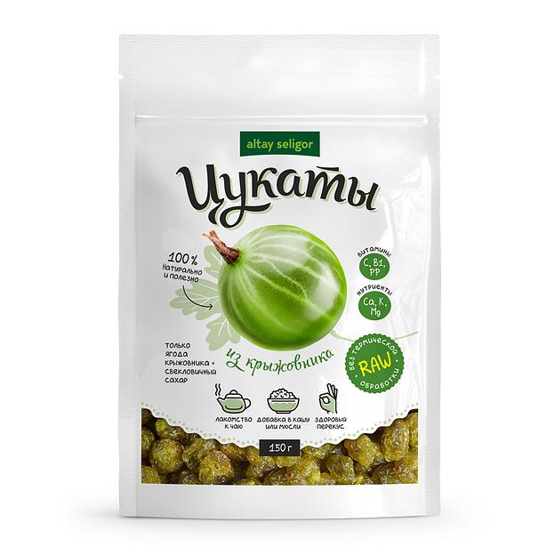 Цукаты Алтай-Селигор из крыжовника 150 г, опт фото 1