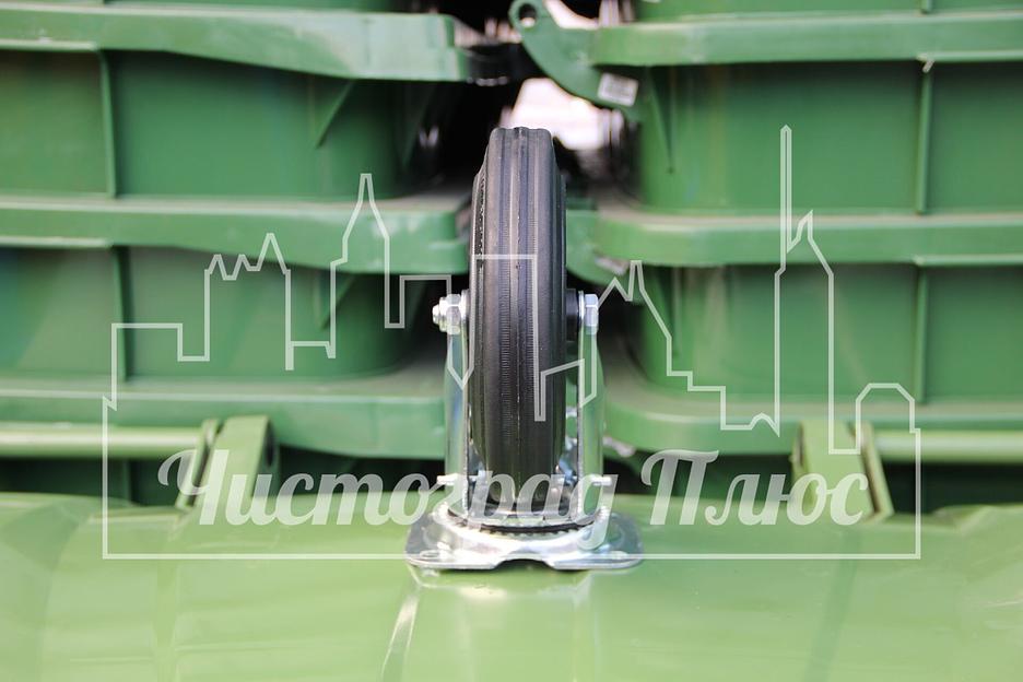 Колесо поворотное 200 мм (с тормозом) фото 3