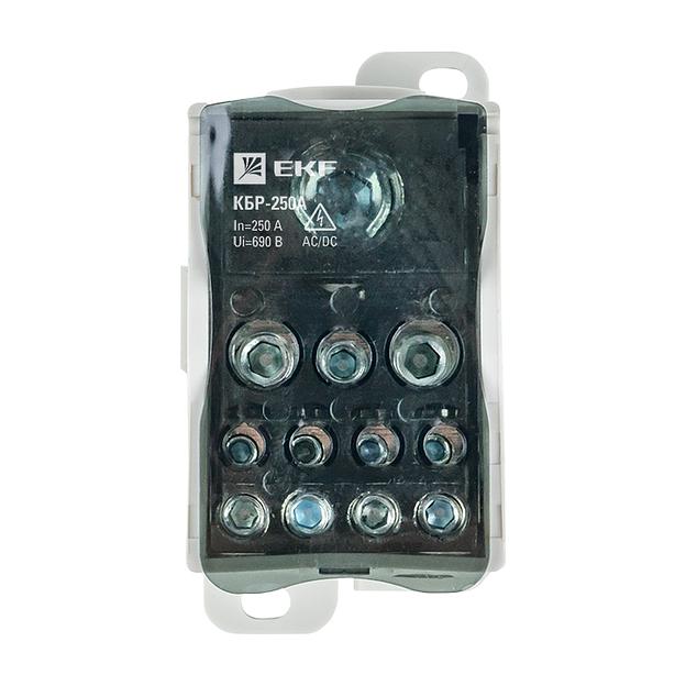 EKF plc-kbr250 Блок распределительный КБР на DIN-рейку и монтажную панель 250A EKF PROxima фото 2