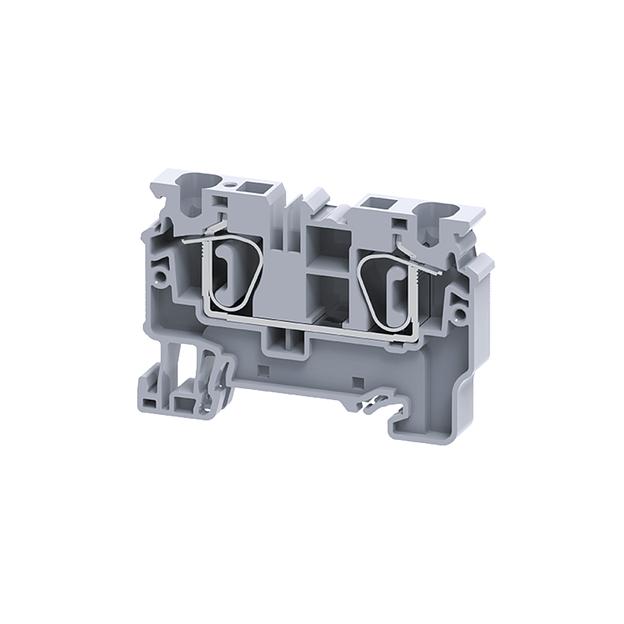 Клемма проходная 6 кв.мм пружинная OptiClip CX-6-I-41A-(0,2-6)-серый фото 1