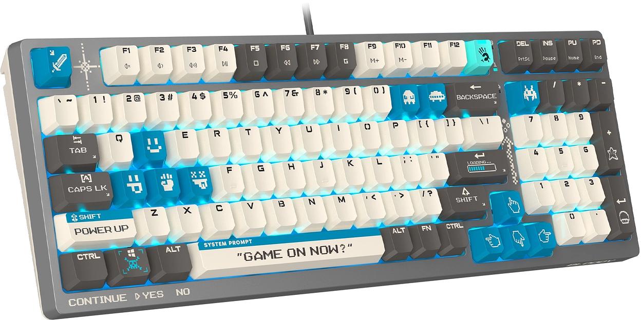 Клавиатура A4Tech Bloody S98 Pixels Blue механическая темно-серый/бежевый USB for gamer LED (S98) фото 5