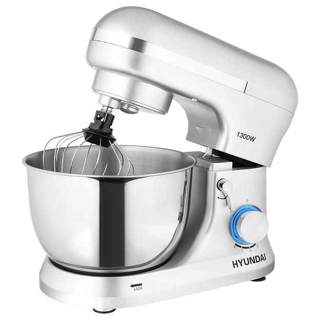 Миксер планетарный Hyundai HYM-S6551 1300Вт серебристый фото 1