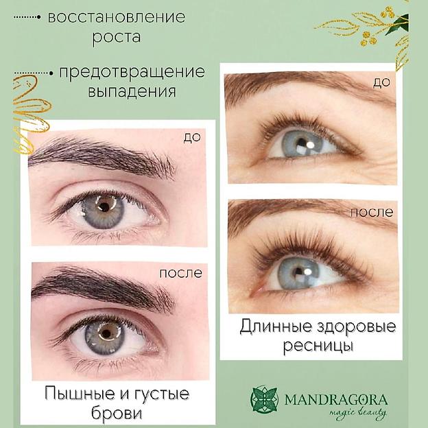 Масло для ресниц и бровей Mandragora magic beauty «Активатор роста» 5 мл ОПТ фото 5