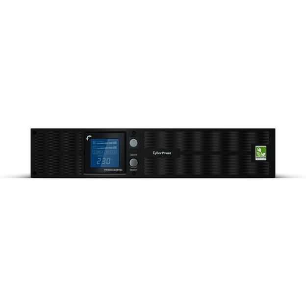 ИБП CyberPower PR1500ELCDRT2U, Rackmount, Line-Interactive, 1500VA/1350W, 8 IEC-320 С13 розеток, USB&Serial, RJ11/RJ45, SNMPslot, LCD дисплей, Black, 0.5х0.6х0.3м., 30.2кг. CyberPower PR1500ELCDRT2U фото 2