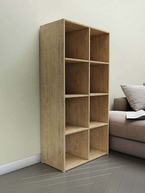 Стеллаж универсальный 8-секционный Wood&Stone «Малави» 320 дуб бунратти 136×34.5×69.3 см фото 8