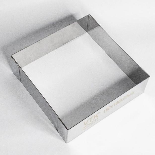 Форма для выпечки и заморозки Квадрат 160x160 мм высота 50 мм фото 2