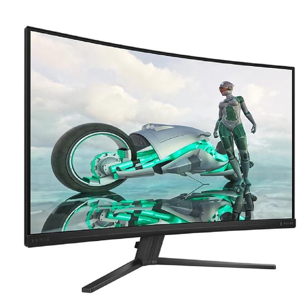 Монитор 31.5"; PHILIPS 32M2C3500L Black (VA, изогнутый, 2560x1440, 180Hz, 0.5 ms, 178°/178°, 300 cd/m, 3000:1, +2xHDMI 2.0, +DisplayPort 1.4) фото 1