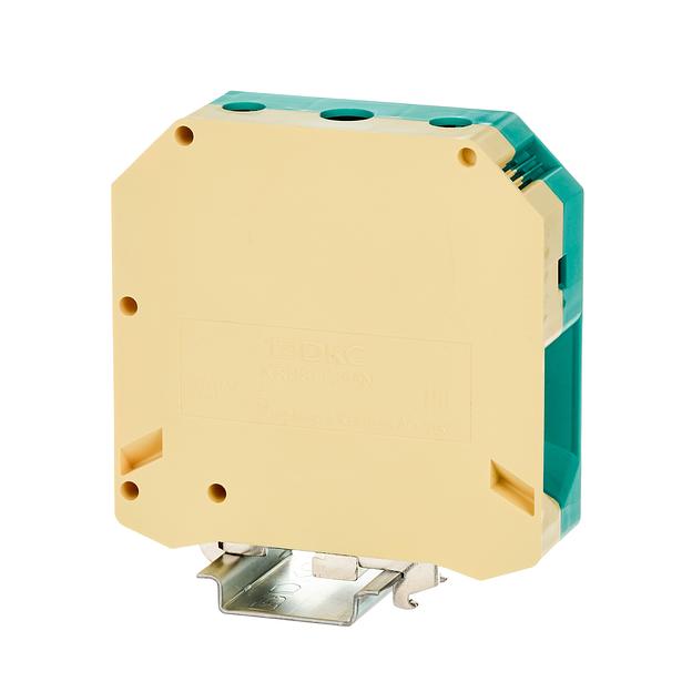 Клемма заземления, винтовой зажим, 2 точки подключения, 95 кв.мм фото 1