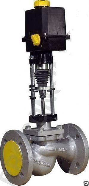 Клапан чугунный запорно-регулирующий 25ч945п с ЭИМ типа ST-01 для труб фото 1
