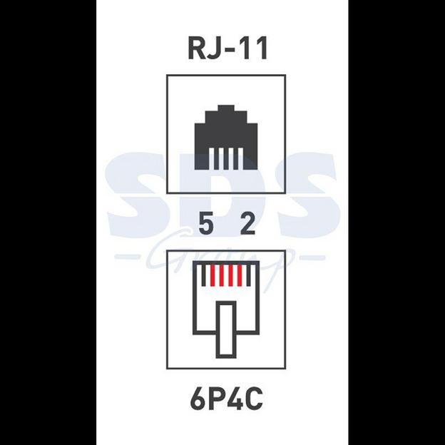 Rexant (03-0002) Розетка телефонная внешняя, 2 порта UTP, RJ-14 (6P4C), CAT 3 фото 4