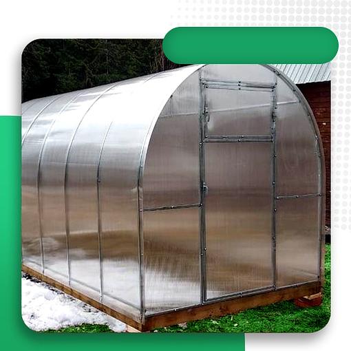 Теплица стандарт 2×6 м, шаг 65 см фото 1