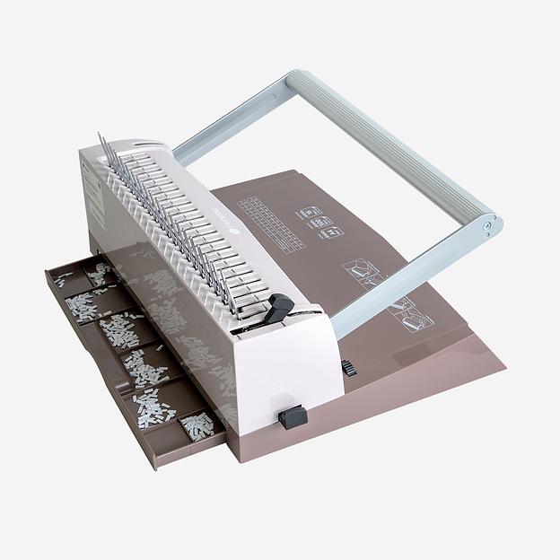 Переплетчик ГЕЛЕОС БП-16 коричневый на пластиковую пружину Гелеос БП16пк фото 2