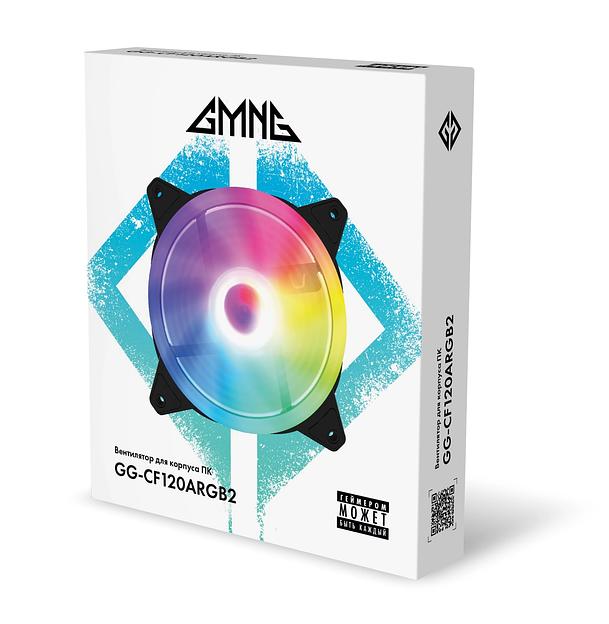 Вентилятор GMNG GG-CF120ARGB2-PWMBK 120x120x25mm 4-pin Ret фото 9