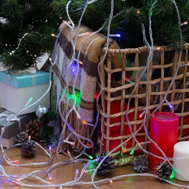 Гирлянда «Нить» цветная, 200 led, 9 м Опт фото 3