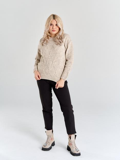 Джемпер женский «Звезда» бежевый ОПТ фото 10