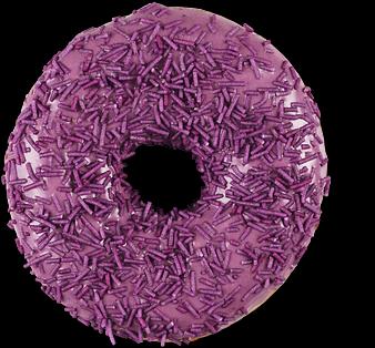 Замороженный Пончик Премиум глазированный «Черничный» Опт фото 1