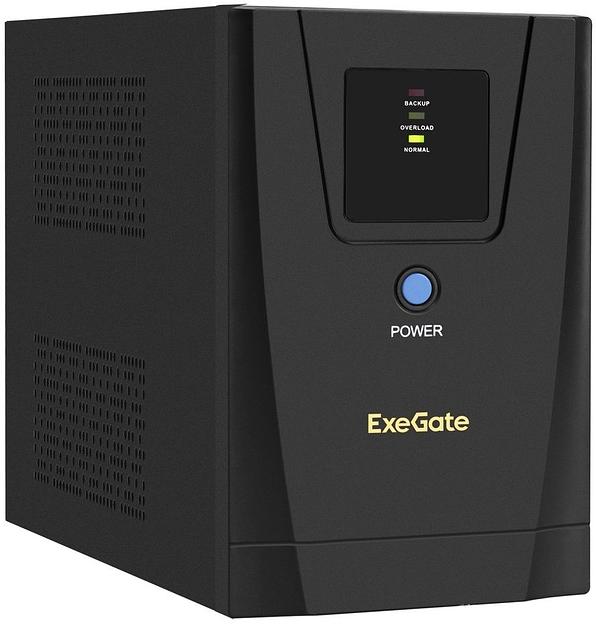 Exegate EP285496RUS ИБП ExeGate SpecialPro UNB-1500.LED.AVR.C13.RJ.USB <1500VA/950W, LED, AVR, 6*IEC-C13, RJ45/11, USB, Black> фото 1