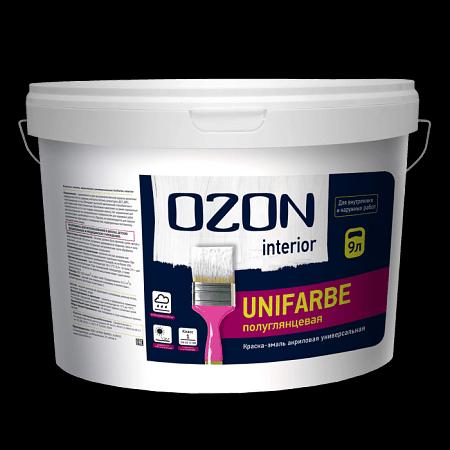 Краска эмалевая для дерева и металла Unifarbe-interior 0,9 л белая опт фото 2
