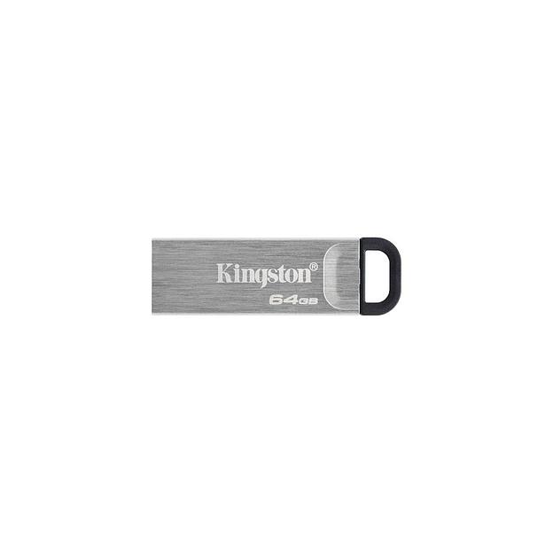 Флешка USB Kingston DataTraveler Kyson 64ГБ, USB3.2, серебристый и черный [dtkn/64gb] фото 1