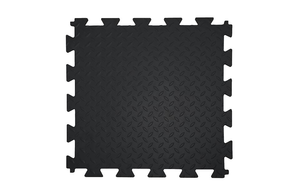 Резиновая плитка «Rubber Grain», 12 мм, 475х475 мм, черная фото 1