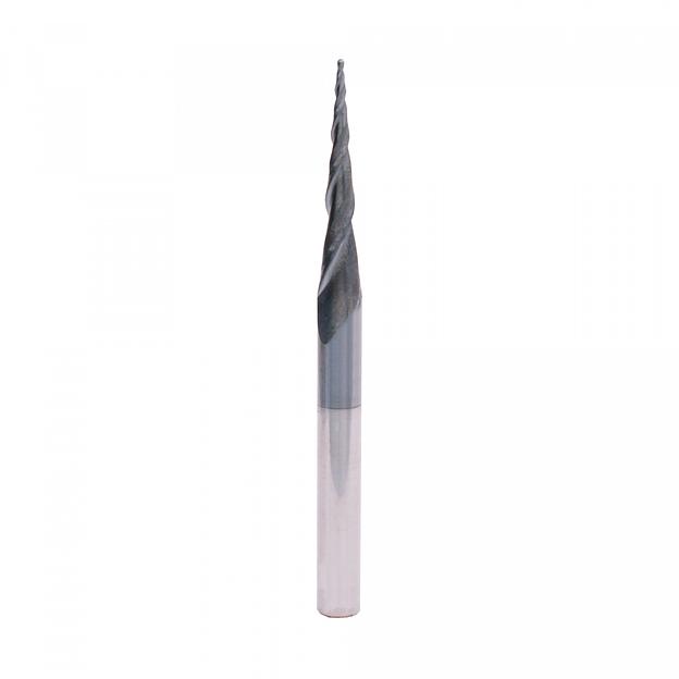 Твердосплавня фреза Delta-Tools коническая D=6x30,5x75 R=0,5 DTC2 фото 1