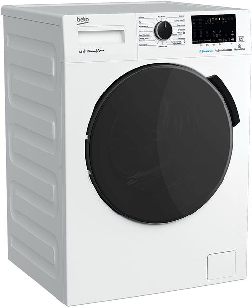Стиральная машина Beko WSPE7H616W класс: A+++ загр.фронтальная макс.:7.5кг белый фото 2