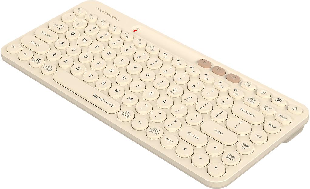 Клавиатура A4Tech Fstyler FBK36C AS бежевый USB беспроводная BT/Radio slim Multimedia (FBK36C AS) фото 5