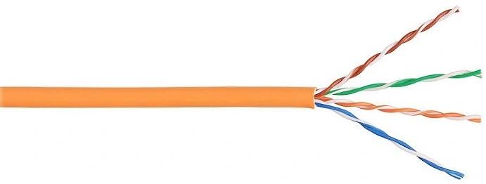 Кабель информационный Lanmaster LAN-5EFTP-PT-LSZH-OR кат.5E FTP 4 пары 26AWG LSZH внутренний 305м оранжевый фото 1