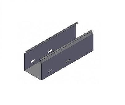 Лоток неперфорированный ЛГ50х50, 0,55мм (цинк) фото 1