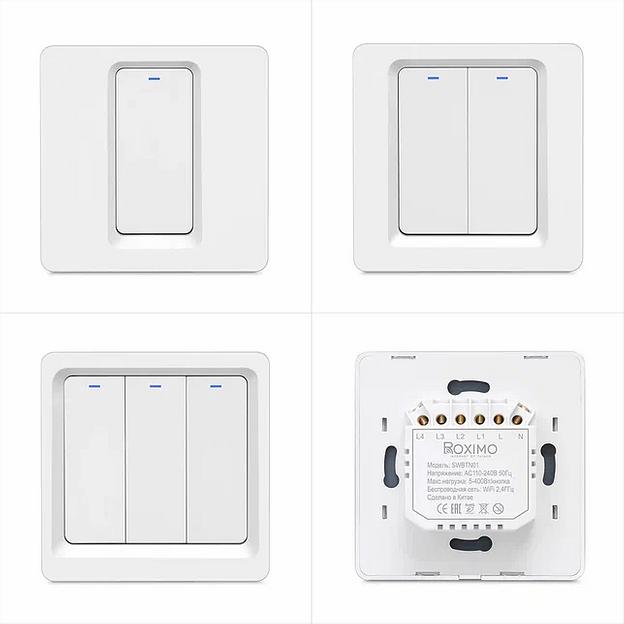 Умный выключатель двухкнопочный Roximo SWBTN01-2 ОПТ фото 6