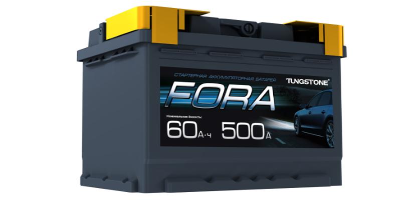 Аккумулятор FORA 60 А/ч, обратной полярности, конус ОПТ фото 2