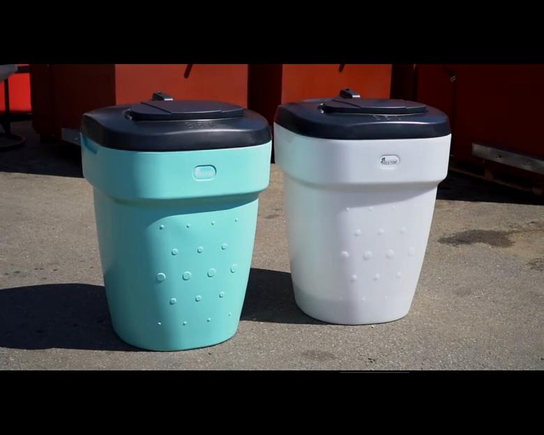 Реагентный (солевой) бак 350 литров белый фото 4