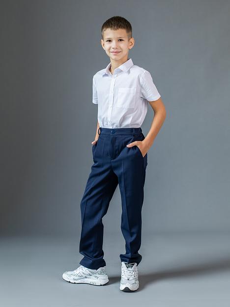 Брюки классические школьные на мальчика KristiKlo синие ОПТ фото 3
