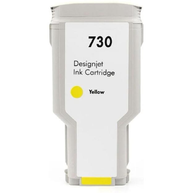 Струйный картридж NV Print 730 (NV-P2V70A) Yellow для HP DesignJet T1700, T1600, T2600 (300 мл) фото 1