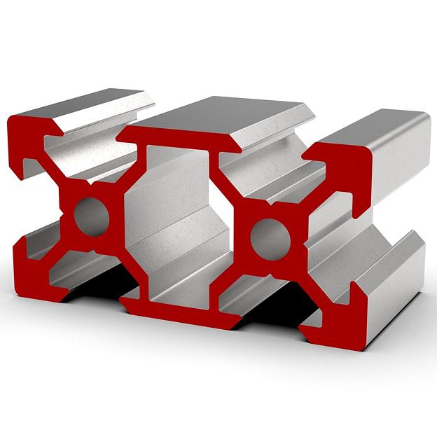 Конструкционный профиль 20 серия 6 паз 20х40 мм, опт фото 1