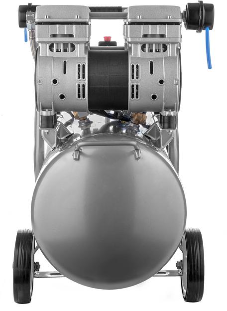 Компрессор поршневой Hyundai HYC 30250LMS безмасляный 300л/мин 50л 2000Вт серебристый/черный фото 7