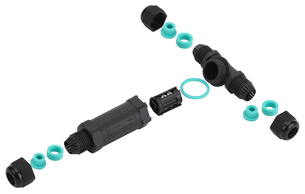 Коннектор кабельный T-образный IP68 3-Pin (4/48/2016) NO-224-20 фото 2