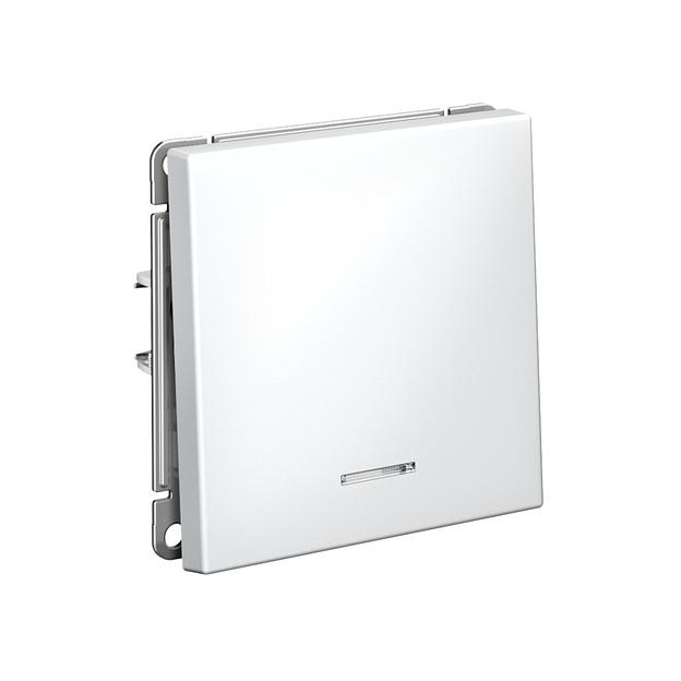 ARTGALLERY 1-клавишный ВЫКЛЮЧАТЕЛЬ с подсветкой, 10АХ, механизм, быстрозажимные клеммы, БЕЛЫЙ фото 4