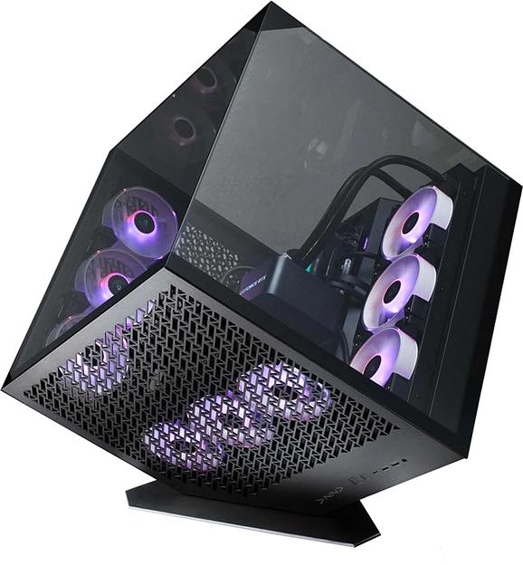 Корпус Azza CUBE PLUS черный без БП ATX 6x120mm 2xUSB3.0 1xUSB3.1 audio bott PSU фото 1