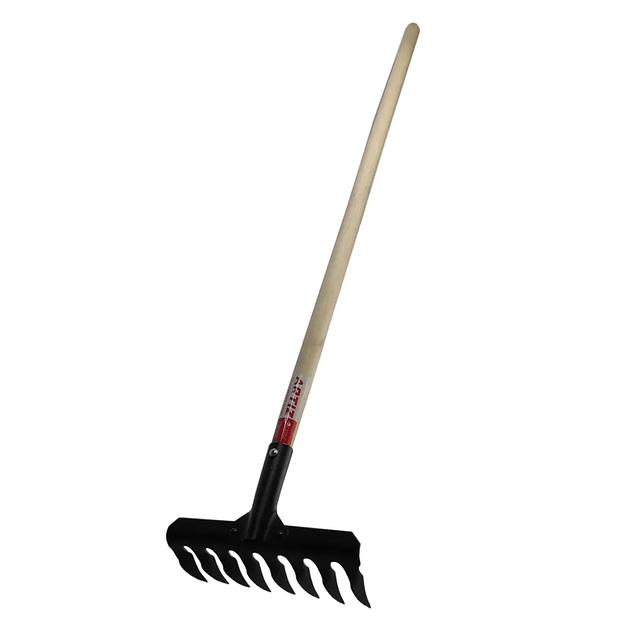 Грабли с черенком 100 см, 8 зубцов фото 1