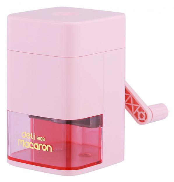 Точилка для карандашей механическая Deli ER10604 Macaron 1 отверстие пластик ассорти фото 2