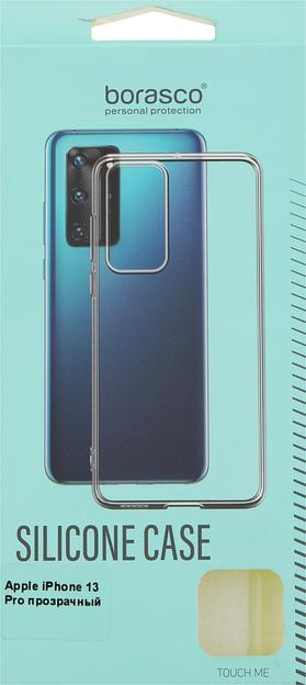 Чехол (клип-кейс) BoraSCO для Apple iPhone 13 Pro прозрачный (40438) фото 8