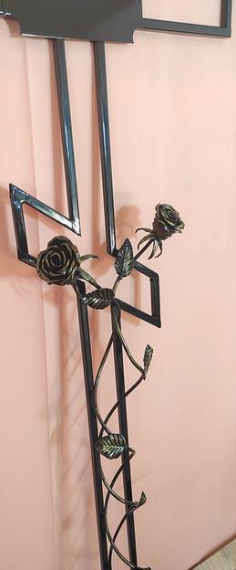 Крест с розой на могилу, опт фото 2