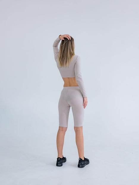 Велосипедки женские светло-серые № 5 фото 2